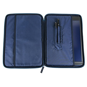 Overhead view of protective case opened up