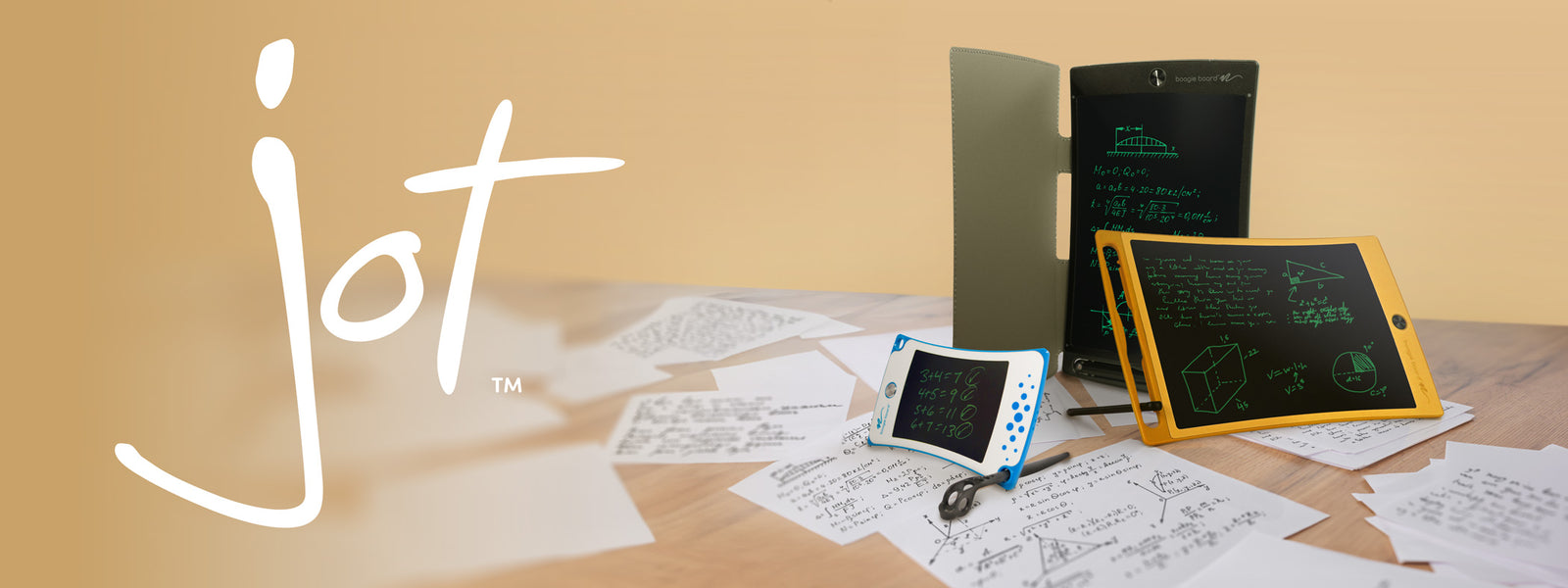 Jot™ Banner image with 3 products on a table