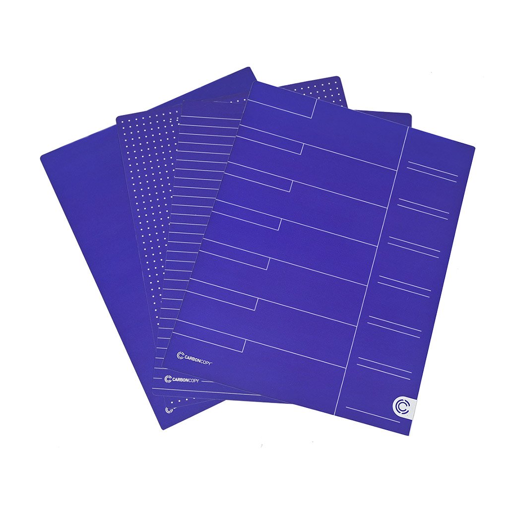 Carbon Copy Smart Templates - Letter Size all four shown fanned out