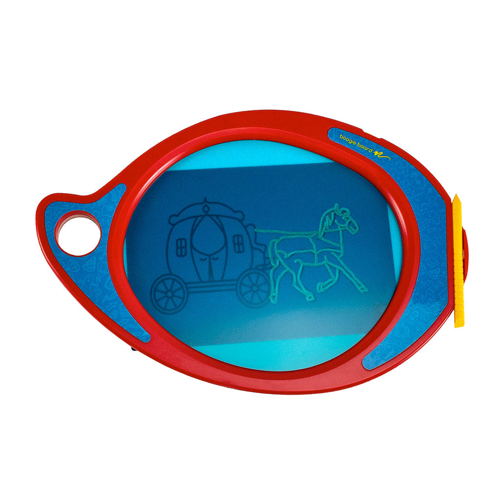 Play n' Trace™ Adventures Drawing Kit - Princess Dream drawing over one of the included princess themed templates