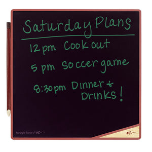 VersaTiles™ Memo Board Desert Red front view with writing on screen
