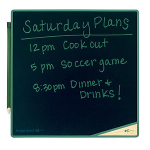 VersaTiles™ Memo Board Forest Green front view with writing on screen