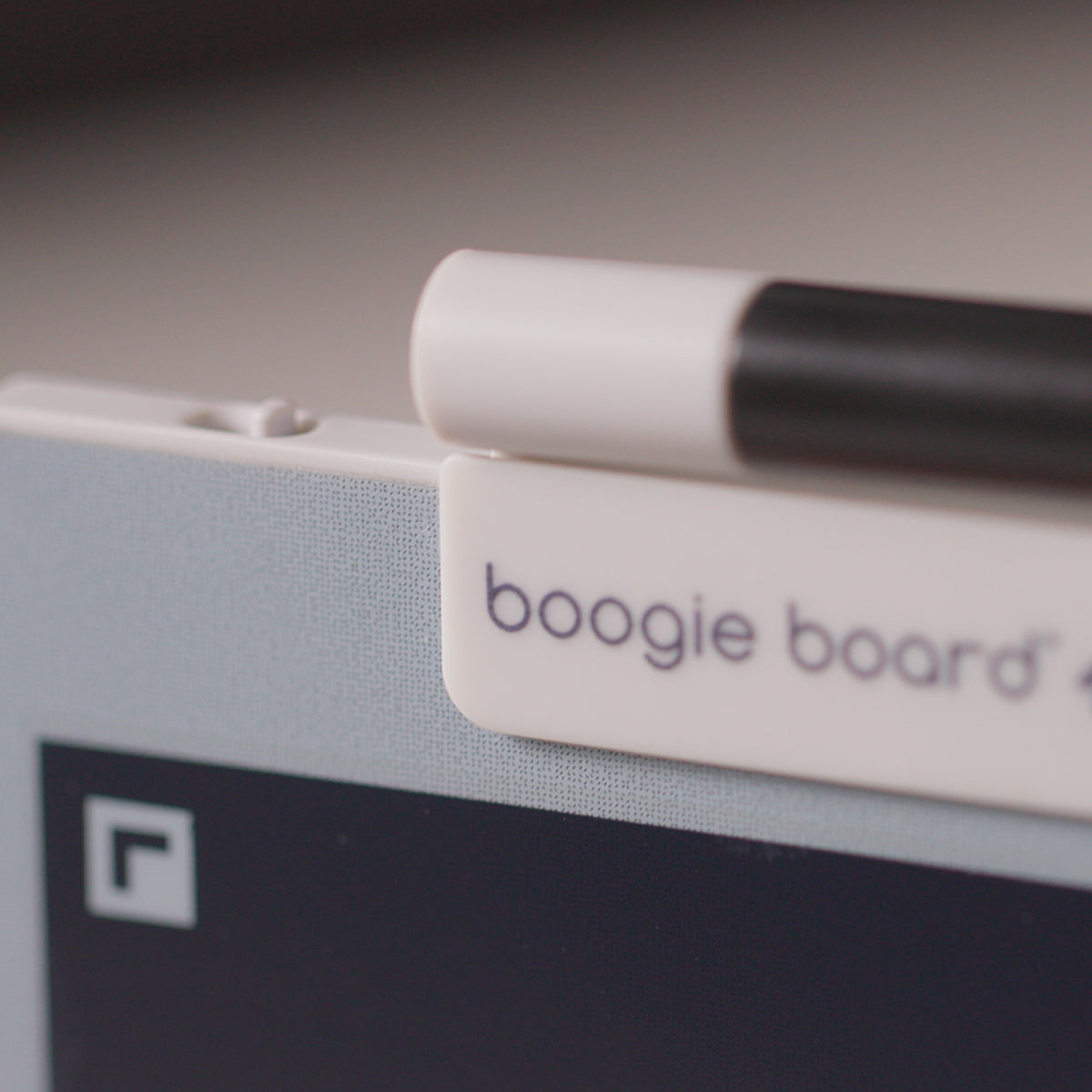 Image of the stylus 'locked' to the board